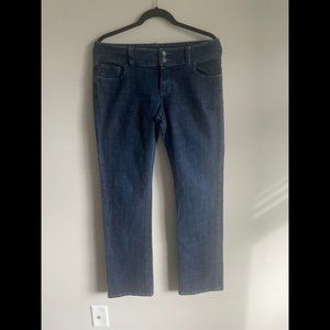 CAbi Women's Lou Lou Straight Leg Jeans - Sz 10 - Style 201 Double Button
